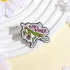 Girl Dinner Enamel Pins Cartoon Praying Mantis Brooch Lapel Badges Cute Insect Feminist Women Power Jewelry Gift for Friends