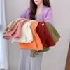 Lazy Style V-Neck Knit Cardigan: Loose-Fit, Long-Sleeve, Single-Breasted Sweater for Spring and Autumn