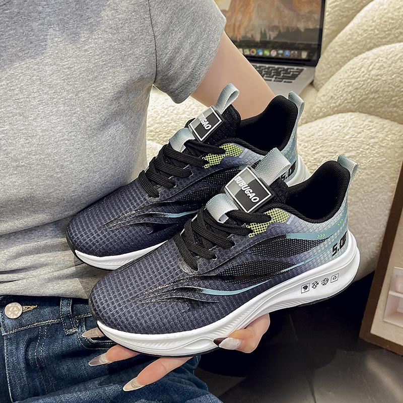 Autumn gradual change of color mesh sports shoes women's shoes breathable, light, wear-resistant shock absorption senior high school entrance exami