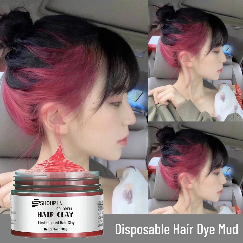 Grandma Grey Hair Clay: Silver & Blue Hair Wax for Men & Women – Multi-color Options Available