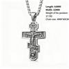 HNSP 316L Stainless Steel Orthodox Cross Jesus Necklace Chain Pendant For Men  Religious Vintage Accessories