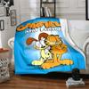 1pc Garfields Urgent Meal flannel Blanket for Super Soft Cute Comfort Blanket for Travel Bedding Couch Sofa Blanket Y72314