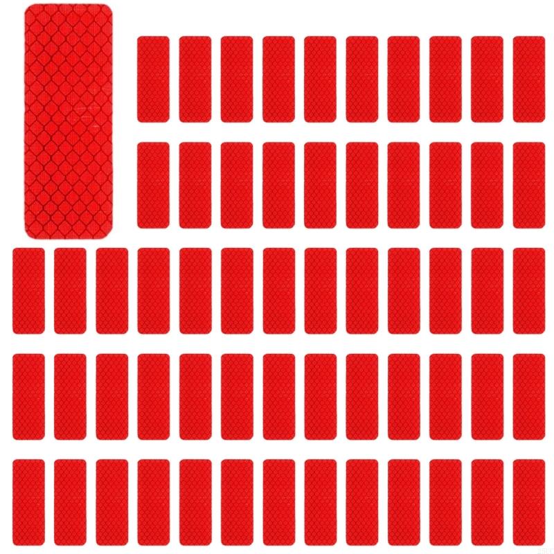 SelfAdhesive Watertight Reflective Night Safety Bikes Frame Sticker Reflectors