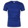 Men's Quick-Dry Mesh Sports T-Shirt - Short Sleeve, Round Neck, Solid Color