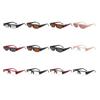Small Rectangle Women Sunglasses Vintage Clear Lens Men Half Frame Eyewear Shades Uv400