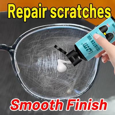 Kit de Reparo e Polimento de Óculos – Pasta Restauradora Anti-Risco para Espelhos de Carro, Óculos de Leitura, Lentes de Câmera,