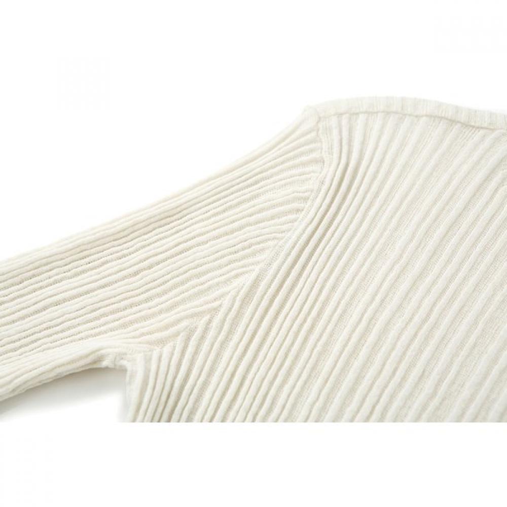 Furina Cotton Silk Techno Pleats Short Sleeve Knit