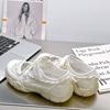 Thick-soled heightening senior dad shoes women's summer new hollow breathable sports mesh shoes sandals