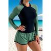 Costume da Bagno Intero Donna Tuta da Gara Surf Subacquea Tankini