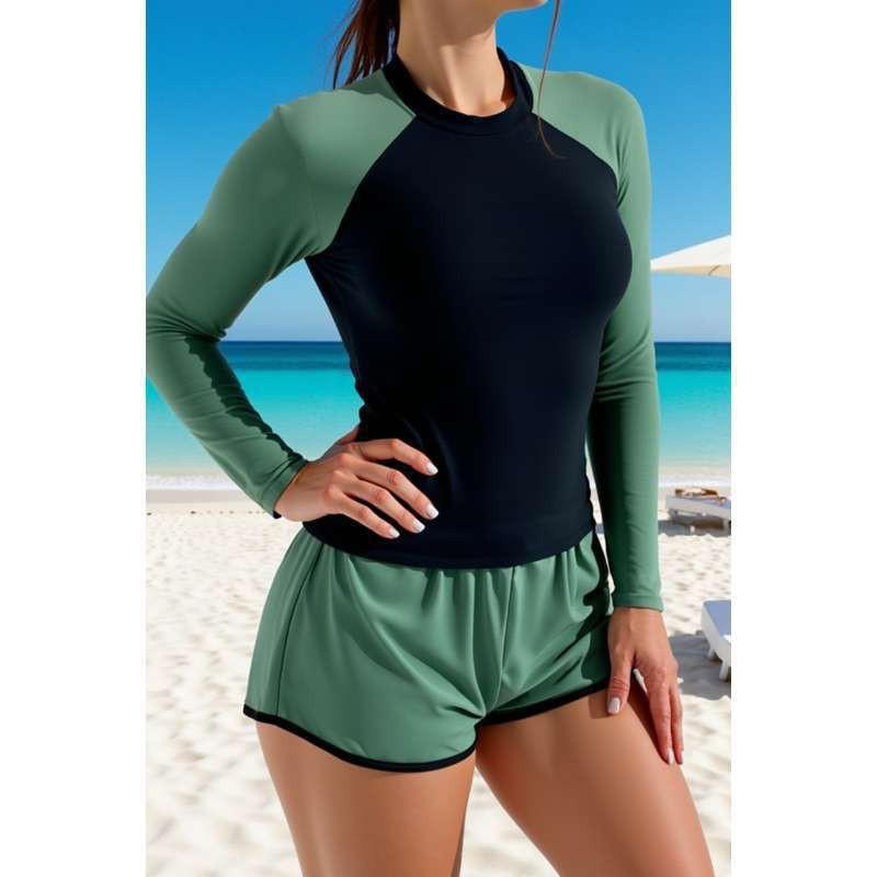 Costume da Bagno Intero Donna Tuta da Gara Surf Subacquea Tankini