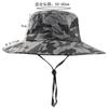 Unisex camouflage big eaves cotton bucket hat floral sun hat outdoor travel fishing sun climbing hat