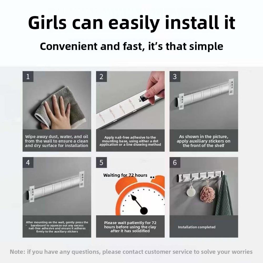 Hanging Coat Wall Coat Clothes Hook Concealed Folding Bathroom Towel Hanger Door Hook Kitchen