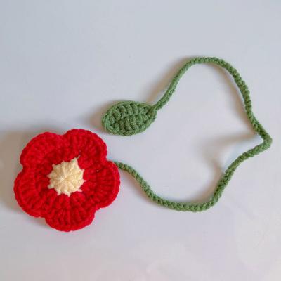 Yousheng Flower Curtain Tiebacks Knitted Floral Curtain Strap for Curtains Drapes Handmade Crochet Flower Bookmark for Book Lovers