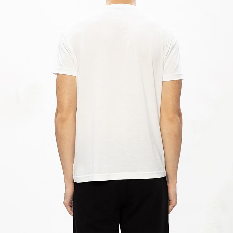 Emporio Armani Letter Print Cotton Short Sleeve T-Shirt Men tops White 8NPT10-PJNQZ-1100