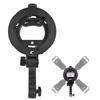 Universal Flash Bracket Mount Adapter with Hand Grip Adjustable for Speedlite Snoots Flash Softbox Photography Umbrella