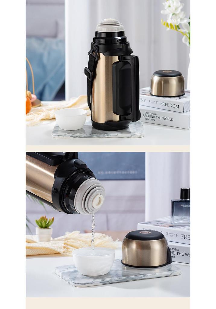 1500ML Portable Stainless Steel Thermos Flask for Home, Car, and Outdoor Use