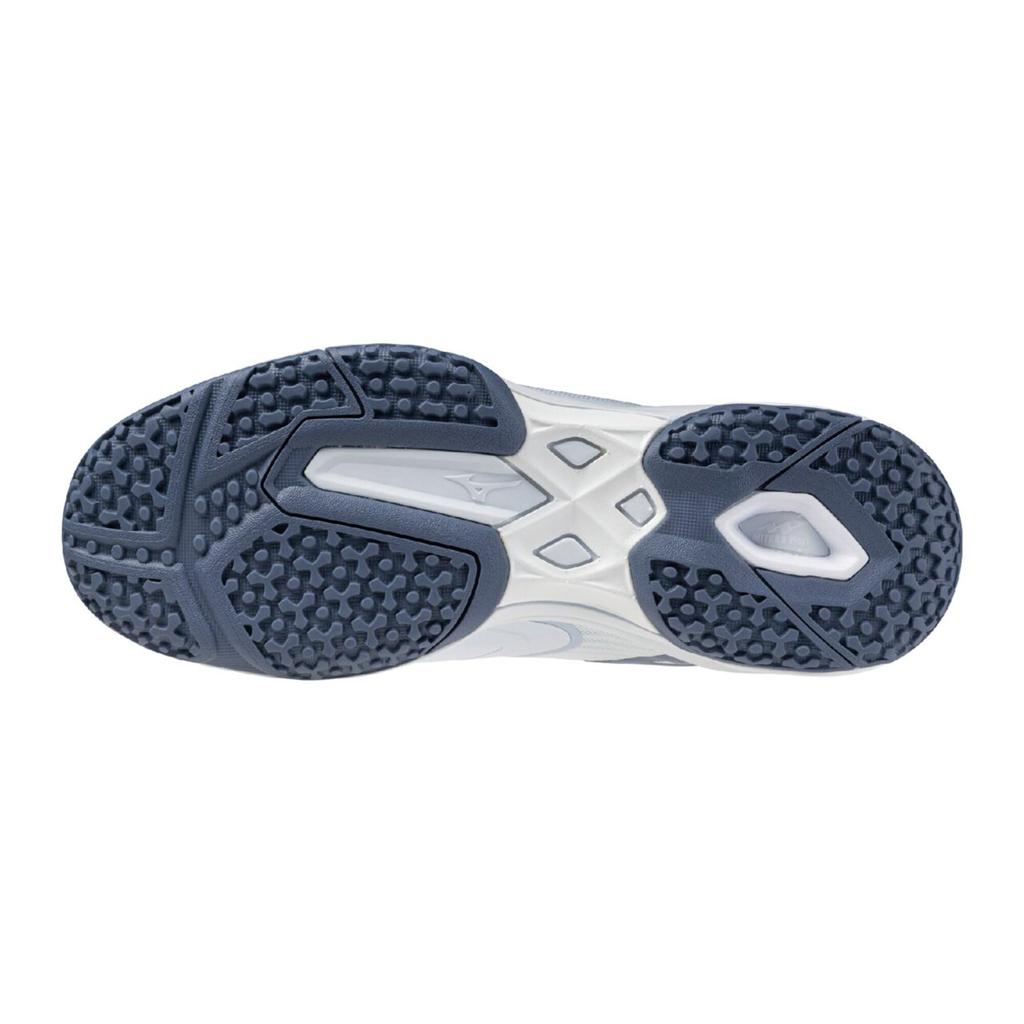 Mizuno Wave Exceed Court OC Tennis Ice Gray and Size 3E Shoes, Blue, 27.5 cm,