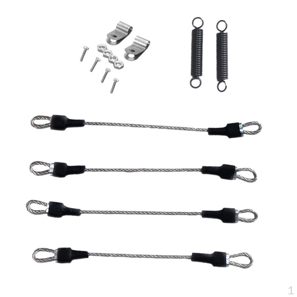 

1/10 RC Truck Buggy Steel Rope W/Screws For Traxxas Axial SCX10 D90 Models