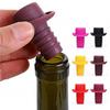 5Pcs Food Grade Silicone Wine Bottle Stoppers Hat Design Airtight Beverage Plug for Wine Beer Vinegar Soy Sauce Bottles Rust