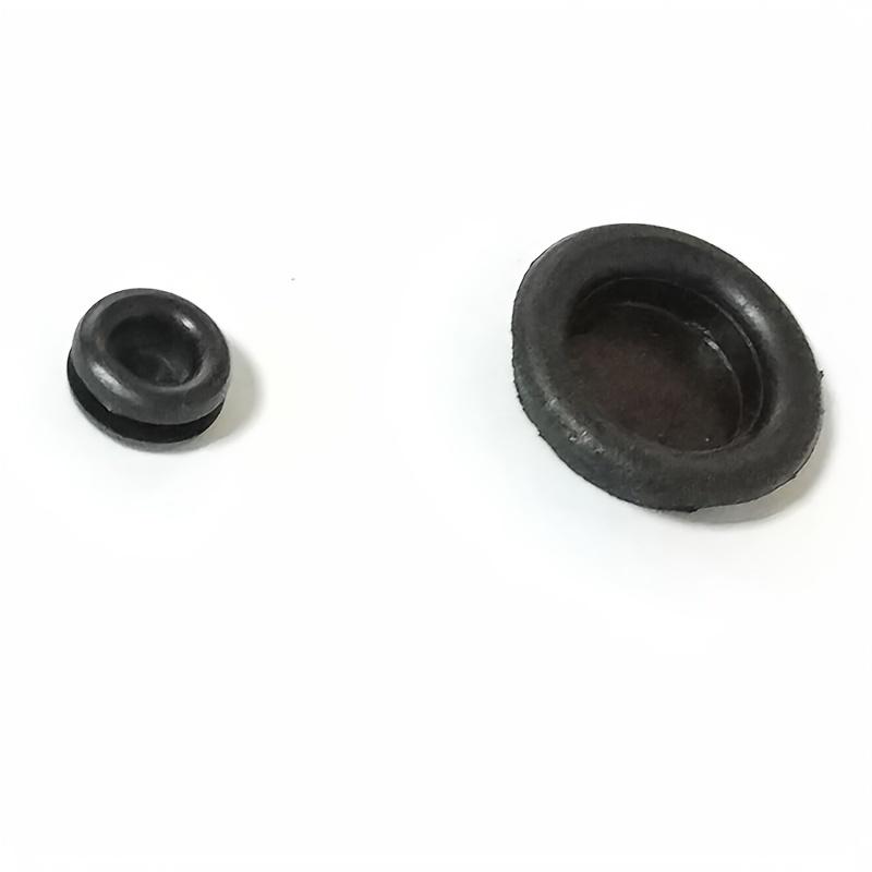 125pcs Rubber Grommet Protective Coil Double-sided Black Rubber Firewall Hole Plug Retaining Ring Car Electrical Wire Gasket
