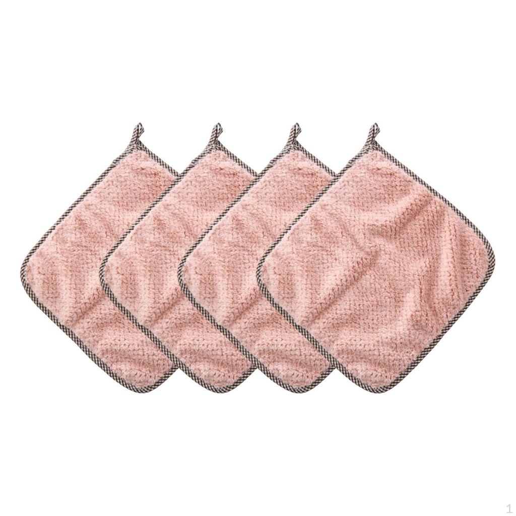 4 Pack Multipurpose Cleaning Cloth Quick Towels Lightweight Multifunctional Reusable Kitchen Dish
