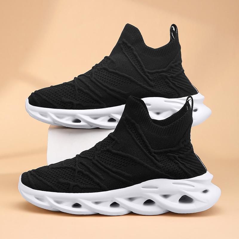 Fashion Platform Men&Women Breathable Mesh Socks Walking Shoes Blade Slip-on Sport Sneakers Running Training Super Light Footwear