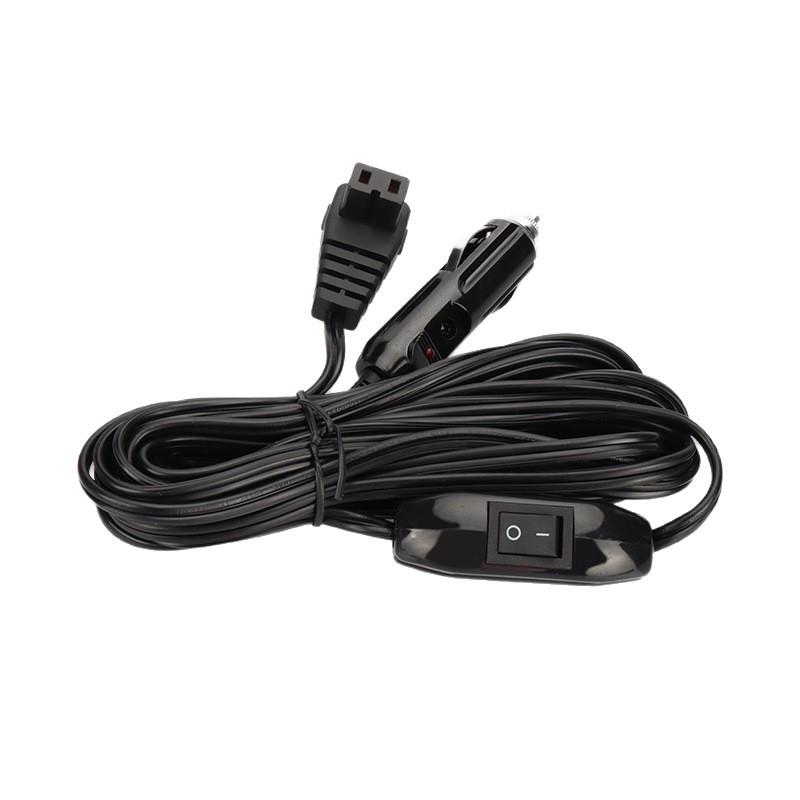 In-Stock Car Refrigerator Power Cord - 12V/24V Compressor Line with C-Shaped Big Head