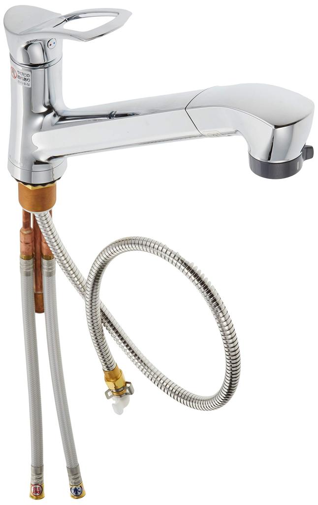 SANEI Designer Faucet Series Single Spray Mixer Faucet for Kitchen Use [COULE] One-Hole K87120JV-13