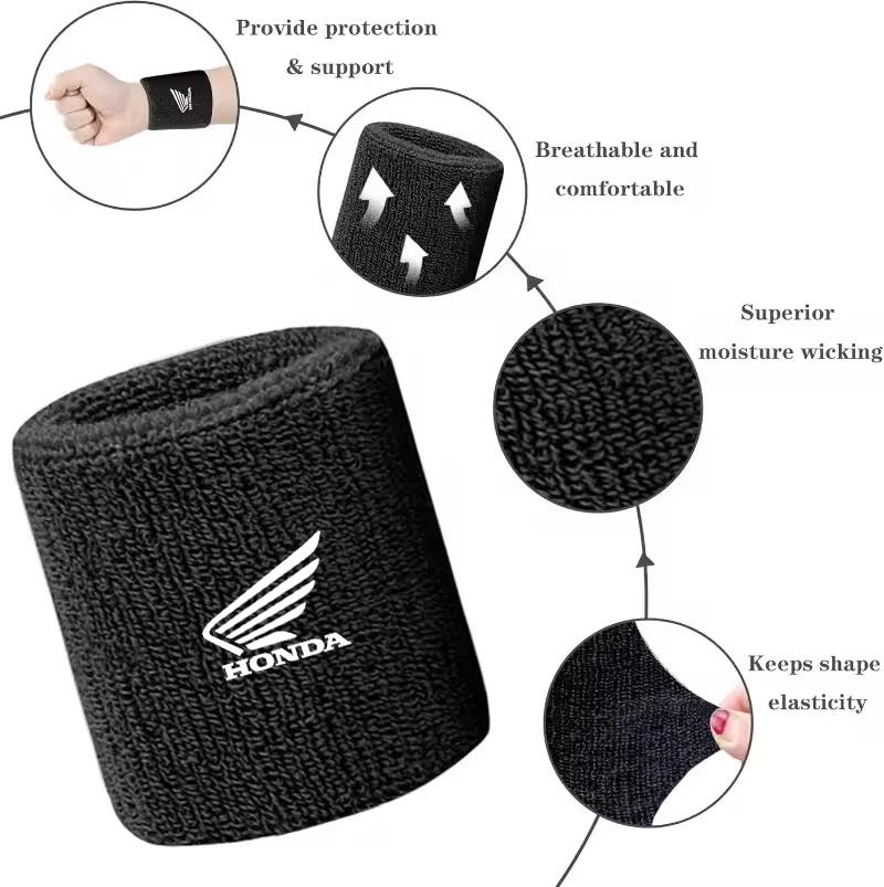 New Car Front Fluid Oil Brake Clutch Reservoir Sock Cover for Honda NSS350 CM300 CB500 CB650R CB190 Sweatbands Sports Wristband WL9