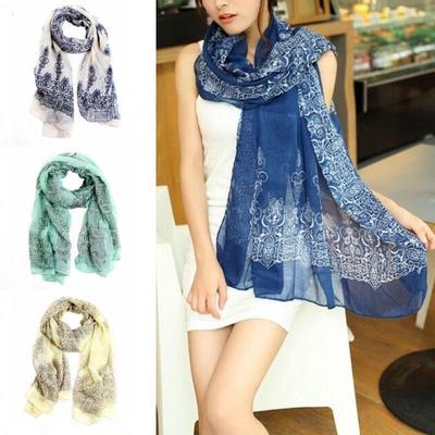 New Fashion Women/'s Ladies Chiffon Butterfly Scarf Soft Wrap Long Shawl 160CM