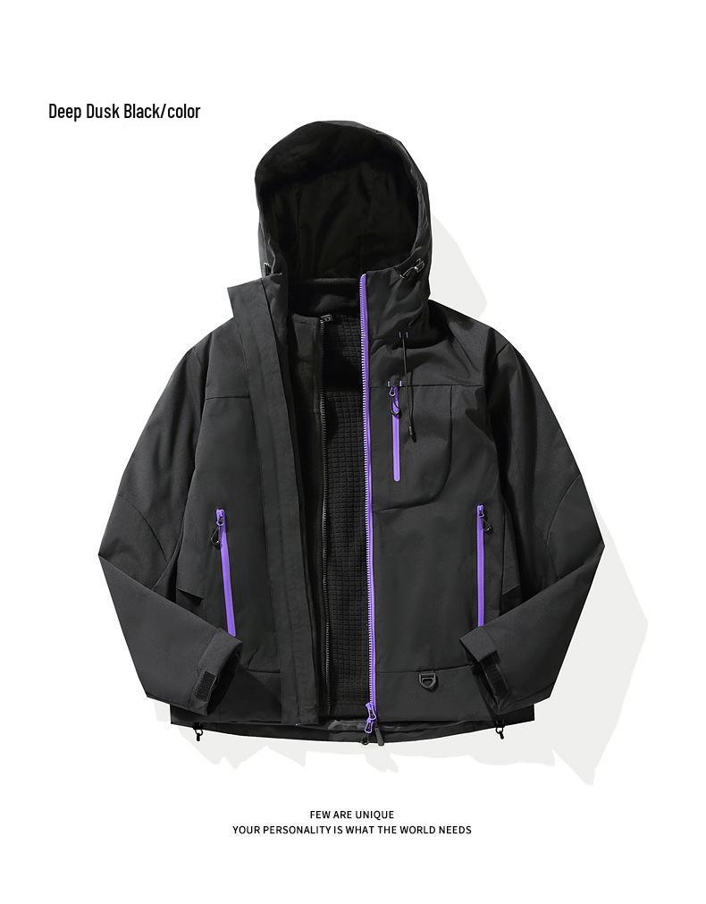 Women's Trendy Outdoor 3-in-1 Softshell Jacket for Hiking & Mountaineering - Windproof & Waterproof