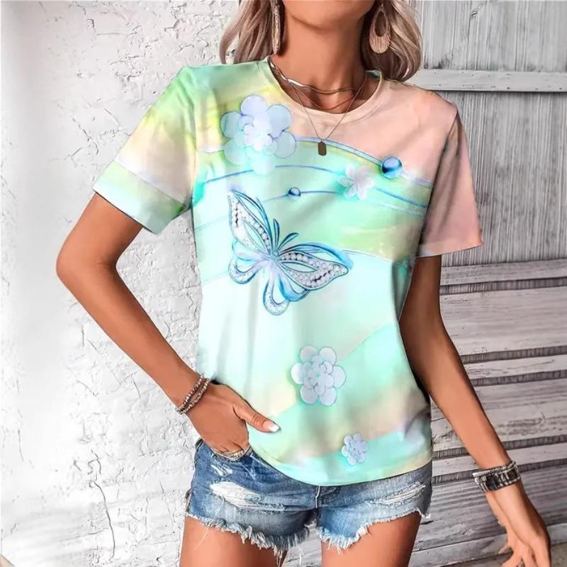 

Fashionable Trendy Casual High-quality Lightweight Short Sleeved Round Neck T-shirt S