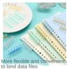 10pcs 5 Holes Loose Leaf Binder Rings Binding Supplies Spring Spiral Rings Binder  School Supplies