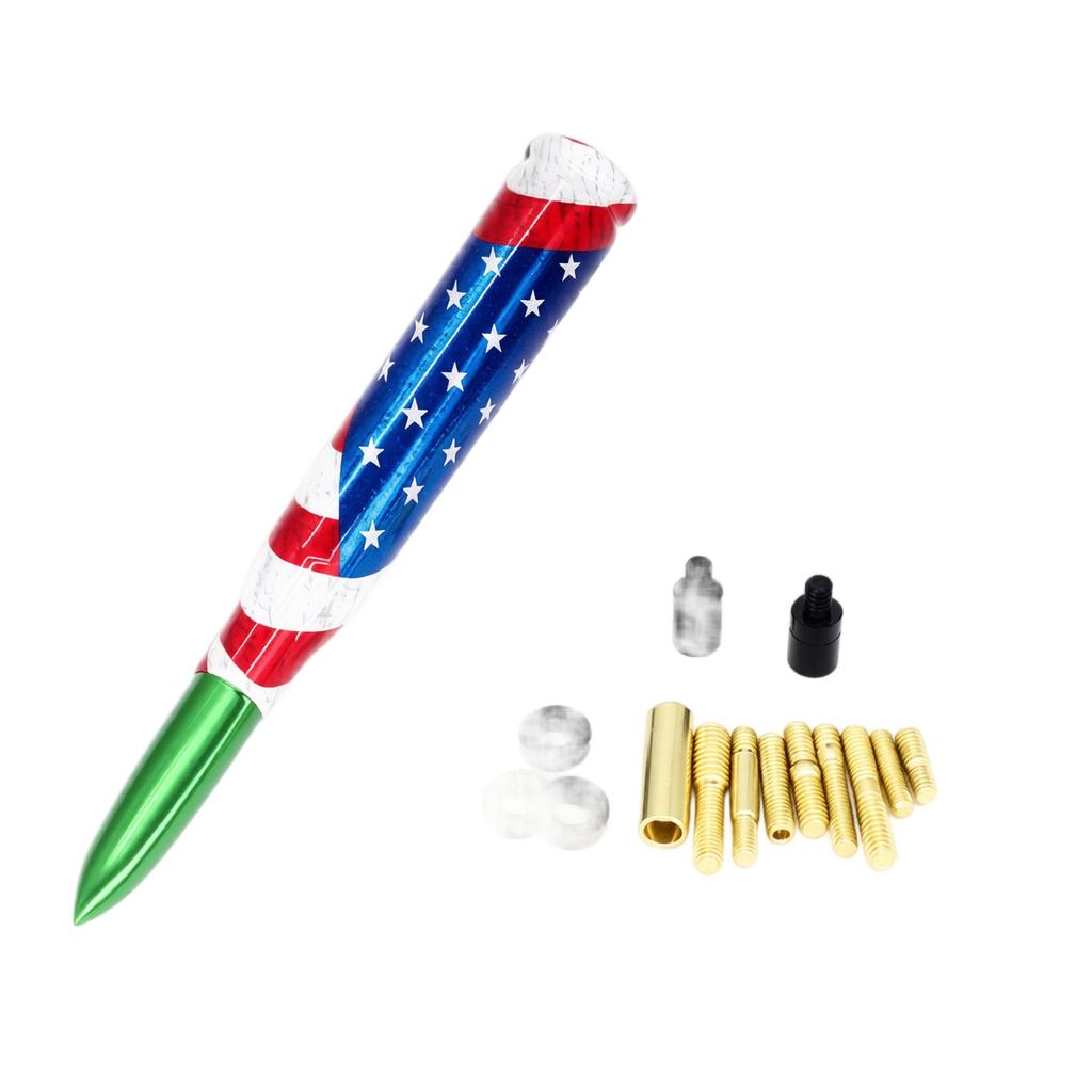 Flag Print Car Antenna Mast, Decorative Radio Antenna Accessory for Vehicle