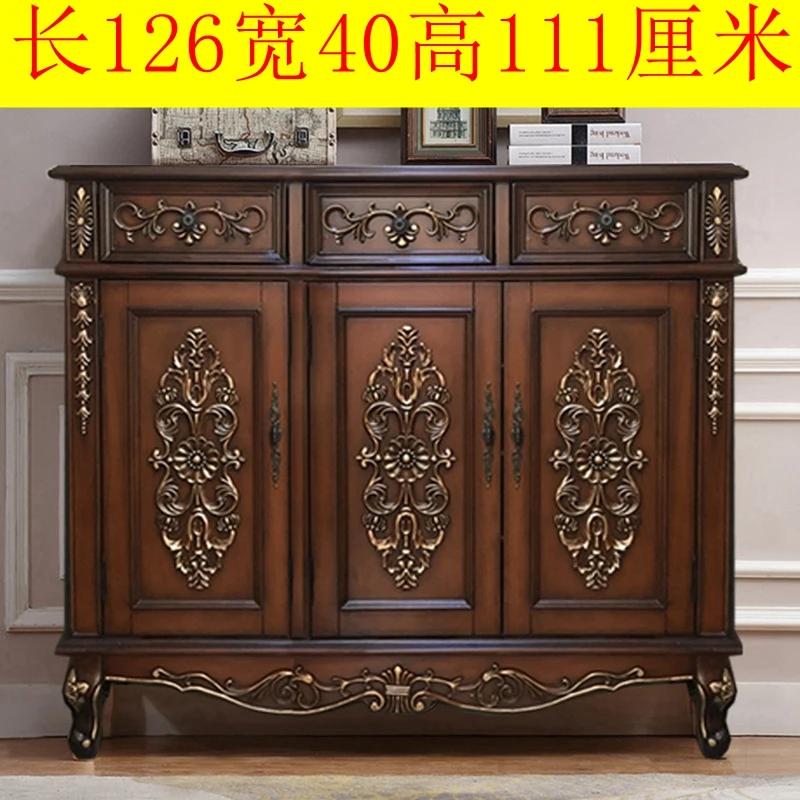 oak door shoe cabinet entrance entrance solid wood door large capacity balcony locker
