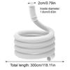 1 M/1M/1M Portable Air Conditioner Drain Hose Flexible Leakproof Tube with Clamp AC Water Drain Hose for Window Mini Split Unit