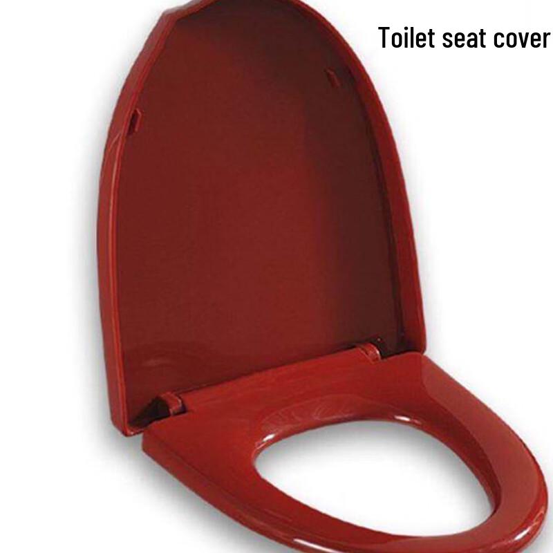 YUELIGPIN V-Red Thickened Toilet Seat Cover