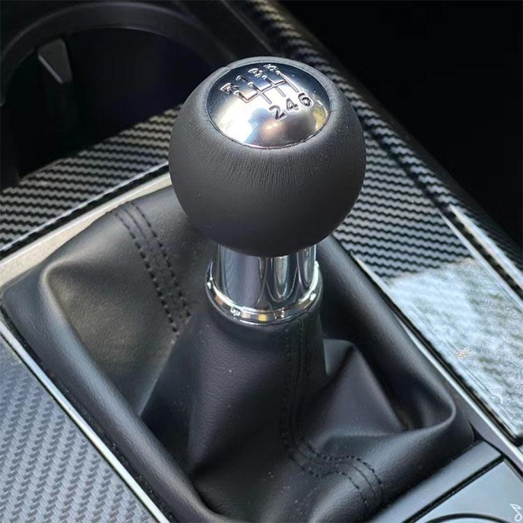 New 210g Anti Fur Leather 5 Speed 6 Speed Gear Shift Knob For Mazda MX-5 MX5 Gear Ball Head серебряный