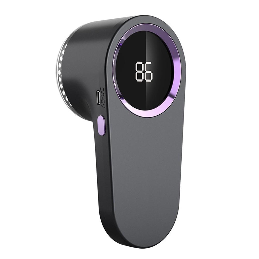 Easy to Use Fabric Shaver Rechargeable Lint Remover with Digital Display Gray