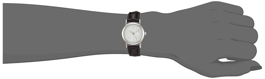 Arias Amalfidia Analog Watch, Waterproof, Leather Strap, White Star Dial, WW19010A-90, Women's, Black