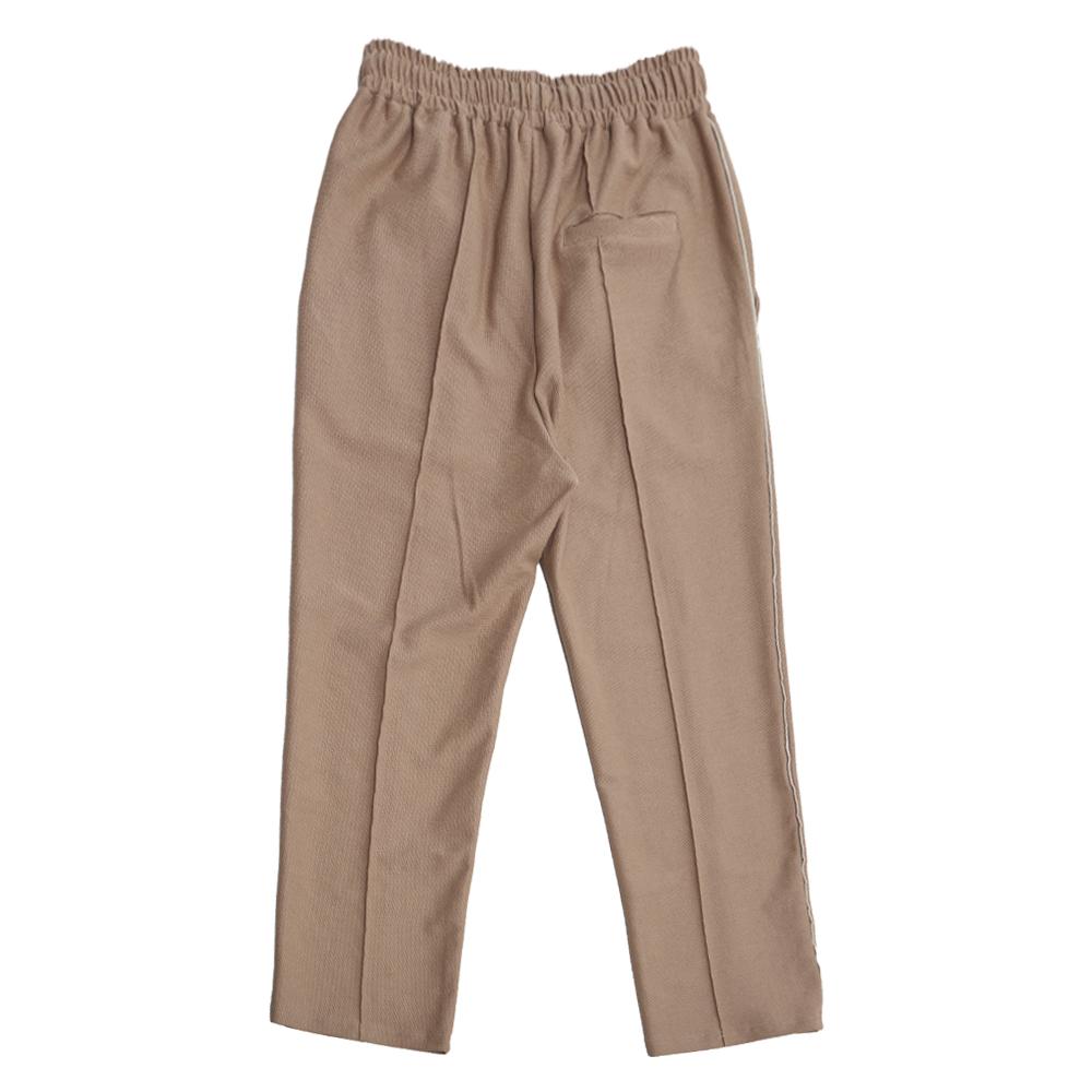 Moseu Piping Pintuck Track Pants_Beige
