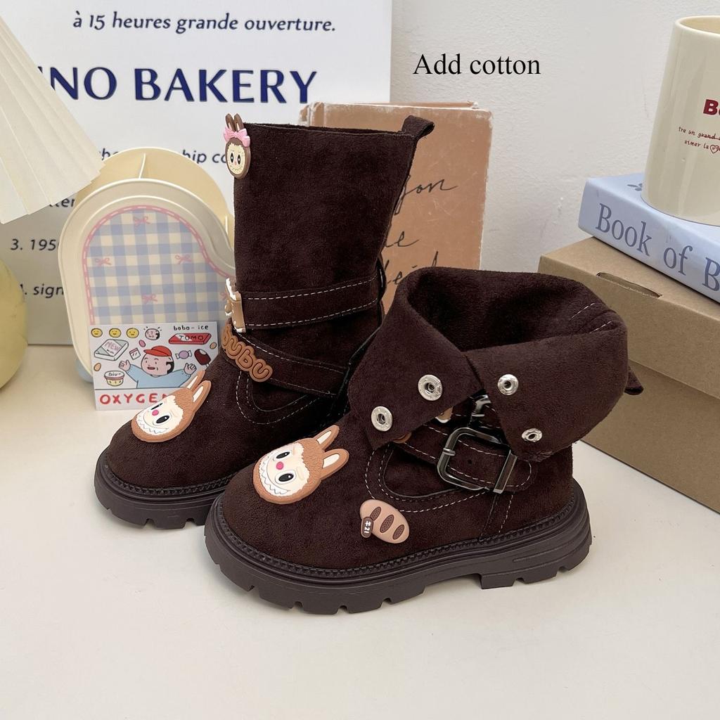 Modische zweiteilige Kinder-Stiefeletten für Herbst und Winter, niedliche Stiefeletten für Mädchen