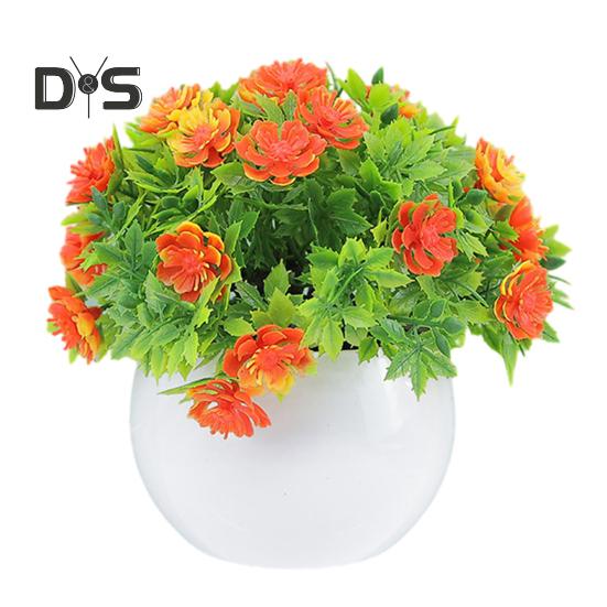 Fake Potted Plant Realistic Durable Artificial Bonsai Ornament for Home Office Patio Desktop Decoration