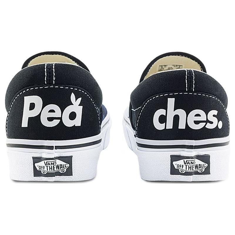 Vans Unisex Peaches Classic Slip-On Black White VN0A5JLXBPB