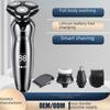 Rechargeable Smart Electric Shaver with Digital Display, Model 8508, Fully Washable.