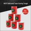 Children's Elite EVA Soft Darts 6-Pack Target Bucket: Compatible with NER Soft Dart Guns for Boys