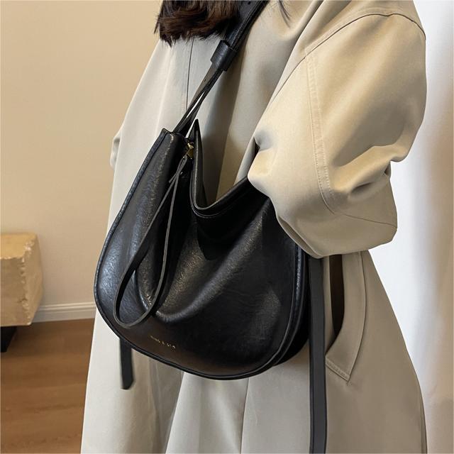 Velkokapacitní taška Dámská Populární High Sense Retro Maillard Taška přes rameno Všestranná taška na dojíždění