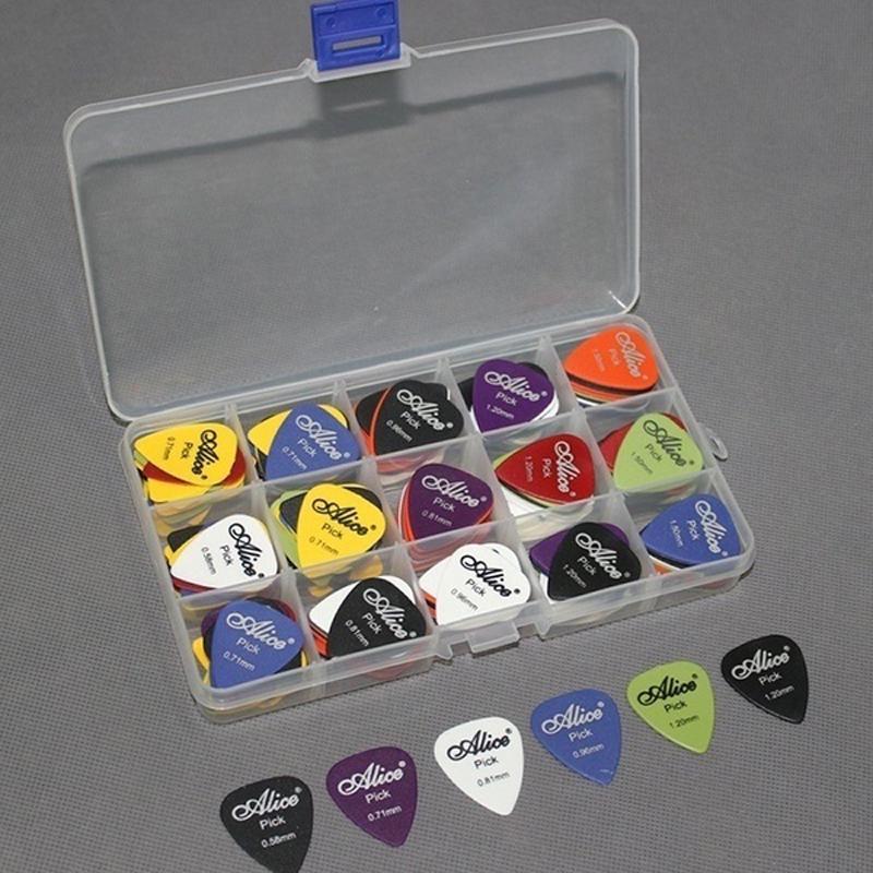 Buy 30pcs Acoustic Electric 6 Thickness Pick Bag Assorted Guitar Picks Plectrums Multicolor at