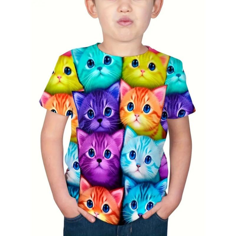 

2024 Ретро Панда 3D Принт Повседневная Детская Одежда Топ Футболка Модная Футболка Дети Животные Одежда Для Мальчиков Аниме Короткий Рукав 130