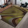 3D Abstract Carpet Color Lines Carpet Living Room Tea Table Visual Carpet Mat